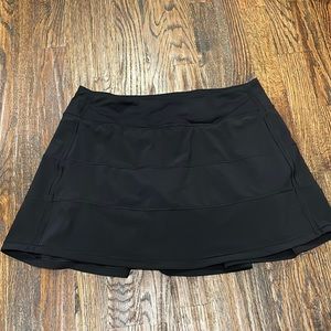 Black Lululemon Pace Rival Mid-Rise Skirt size 8 Tall